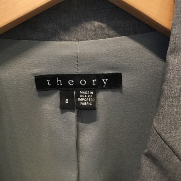 Theory grey suit size 8 - Picture 3 of 6
